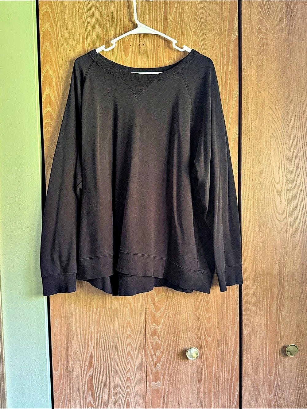 Old Navy Black Cotton Blend Crewneck Sweatshirt Size XXL